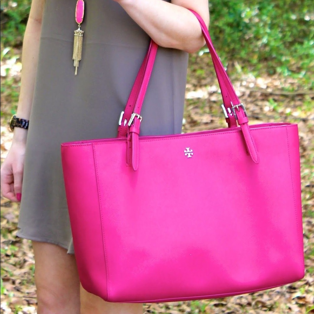 Tory Burch Hot Pink York Tote